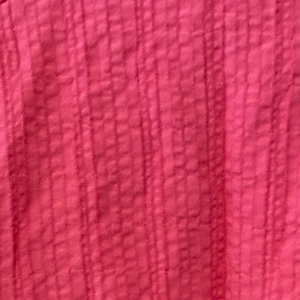Basic Editions Bright Pink Button-Down Top - Picture 5 of 14
